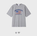Look Graphy America Graphic Print Oversized Short Sleeve T-Shirt