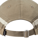 25FW THREE TONE ASYMMETRY COTTON BALL CAP BROWN