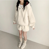 Bay Check Anorak Fleece Semi-Zip Up Hoodie