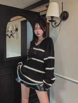 Report V-neck ST Warmer Knit