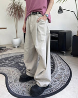 Lupen pintuck wide cotton pants