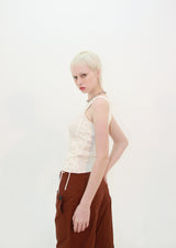 SIDE LACE STRING SLEEVELESS (IVORY)