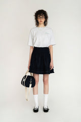 Norma satin skirt_navy