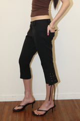 Laceup Capri Pants