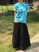 New Era Lettering Cropped Short-Sleeve T-Shirt (5c)