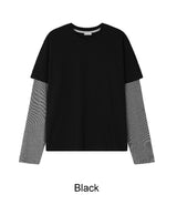 クロボーダーレイヤードTシャツ