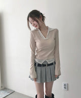 モナー s/s カラースリムトップ