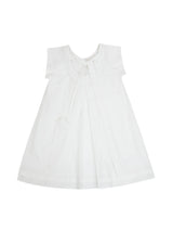 COUNTRY FLARE LINEN DRESS / WHITE