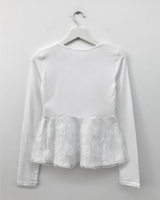 [SET]Sepia Lace T-shirt + Scarf (2color)