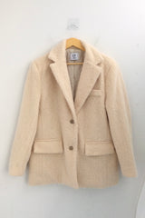 Hairy cream jacket