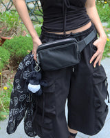 [UNISEX] Square hip belt mini bag