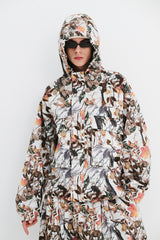 BIG POCKET HOODED JACKET REALTREE WHITE
