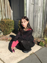[Muffler Set] ムードリボンデイリーニット (4c)