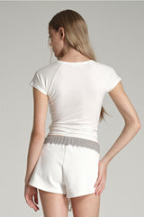 Glow routine round top, White