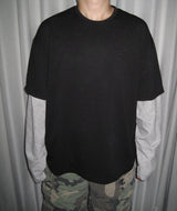 レイヤード ダブルスリーブ ロングスリーブ Tシャツ(3c)