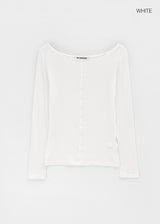 [MADE] Baemy Tencel Panel Long Sleeve Top