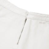 KIRSH PLAIN SEMI WIDE DENIM SKIRT PANTS - WHITE