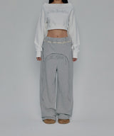 OVERLAP SCRIPT SWEATPANTS_GREY