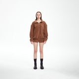elastic fleece sai shorts