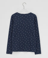 26SS★ [BAONHAUS] Sorea Flower Ribbed Long Sleeve Tee