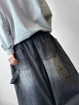 Catch Balloon Carpenter Basic Denim Pants 3color