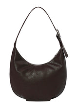 CEDAR SOFT LEATHER HALF-MOON HOBO BAG (3COLOR)
