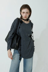 ULTRA WARM LONG T-SHIRT_CHARCOAL
