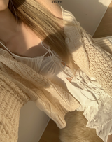 General Shirring Strap Top (White)
