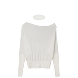 OFF SHOULDER KNIT TOP (IVORY)