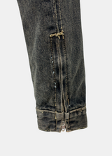 Hepto Washed Denim Zip-up Jacket