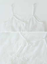 [SHOPPERMADE] Flower See-through 2WAY Sleeveless Blouse