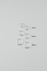 [925Silver] ベーシックワンタッチピアス (8mm)