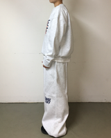 レタリング ペイント クロップド スウェットシャツ (3c)