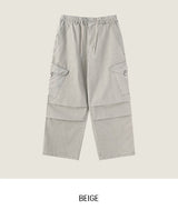 Kinz Dyeing Washing Snap Cargo Pants