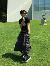 マッドピンタックバミューダカーゴパンツ 3C