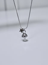 All surgical steel star mushroom necklace