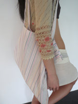 Polka beach bag [PINK]