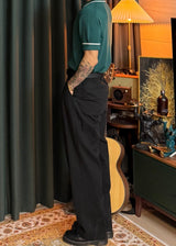 One-Tuck Semi-Banded Cotton Pants 3COLOR
