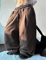HOT COLORING CURVE BALLOON PANTS ❣🤎🩶🖤4COLOR