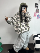 フリース❤トラックライン3ラインロングパンツ ❤🖤🤍💙🩶5COLOR