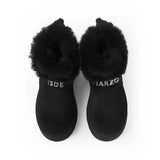 13DE MARZO Bear Plush Snow Boots Black