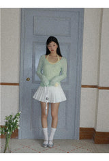 Mint Loose-Fit Layered Sleeveless T-shirt( T + sleeveless set)