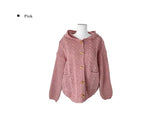 Krun Duffle Button Pocket Hood Knit Cardigan