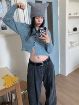 BOKASHI MIX KNITTING CARDIGAN