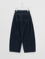 Detney Pintuck Denim Wide Brushed Pants XL