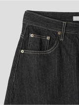 WORK STRIPE BALLOON JEANS
