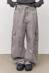 Bone Washed Cargo Pants