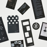 oab tone pack black / scrap sticker set