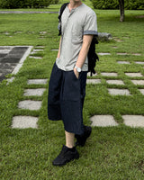 Moment Check Roll-Up Short Sleeve Cardigan