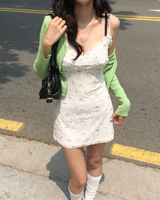 Knit crop cardigan